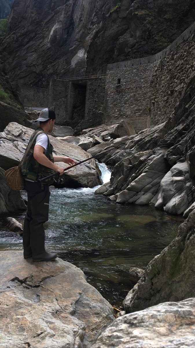 Fischen in der Natur